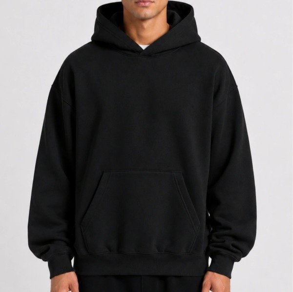 Producto - HOODIE BOXY - NEGRO