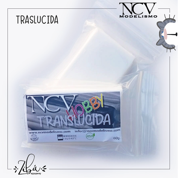 Producto - Arcilla polimérica traslúcida NCV HOBBY 60gr.