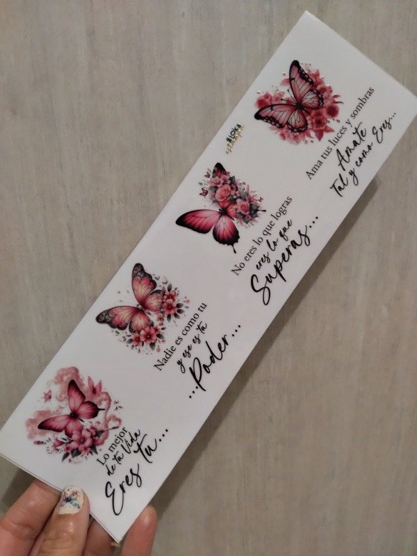 Producto - UV Tiras 8x28cm Mariposas #8