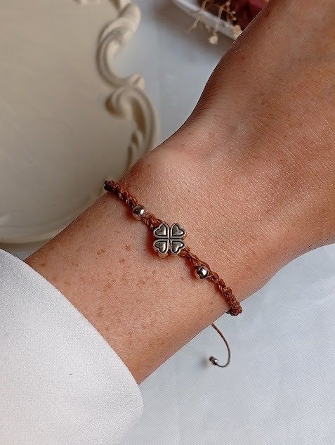 Producto - Pulsera ajustable trébol de la suerte