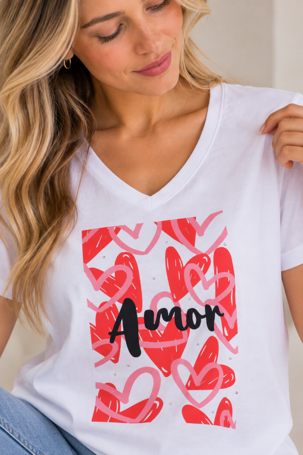 Producto - Remera de Mujer Amori de Algodón Estampada - KRONE - 2