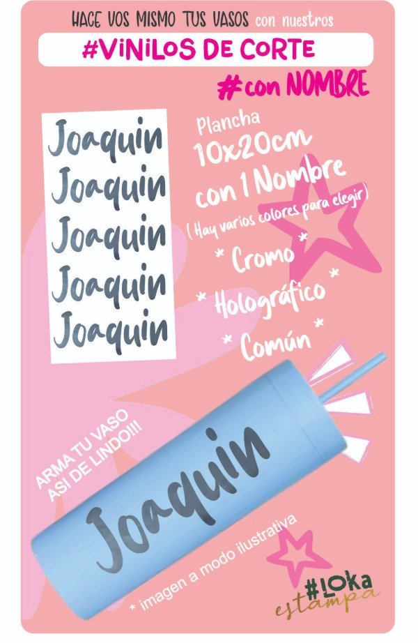 Producto - VINILO DE CORTE  #Nombres