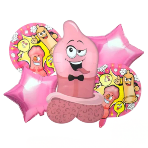 Producto - Kit x5 globos despedida de soltera PRESERVATIVO