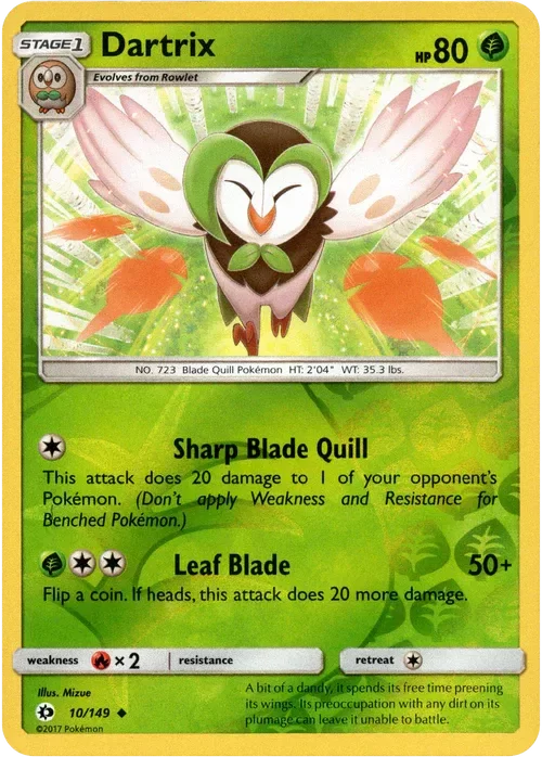 Producto - Dartrix - 10/149 - Sun and Moon - Reverse Holo