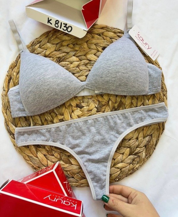 Producto - Triangulito soft algodón gris T.95