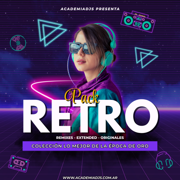 Producto - PACK DE MUSICA RETRO EPOCA DE ORO 80s90s00s