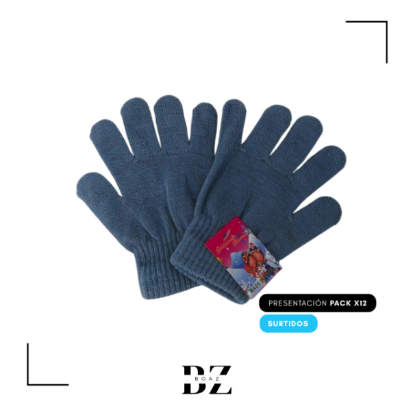 Producto - GUANTE INFANTIL VARIOS COLORES X 12 PARES - 1759-2