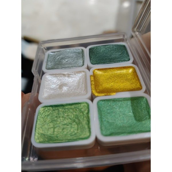 Producto - Mini paleta acuarelas metalizadas. - 4