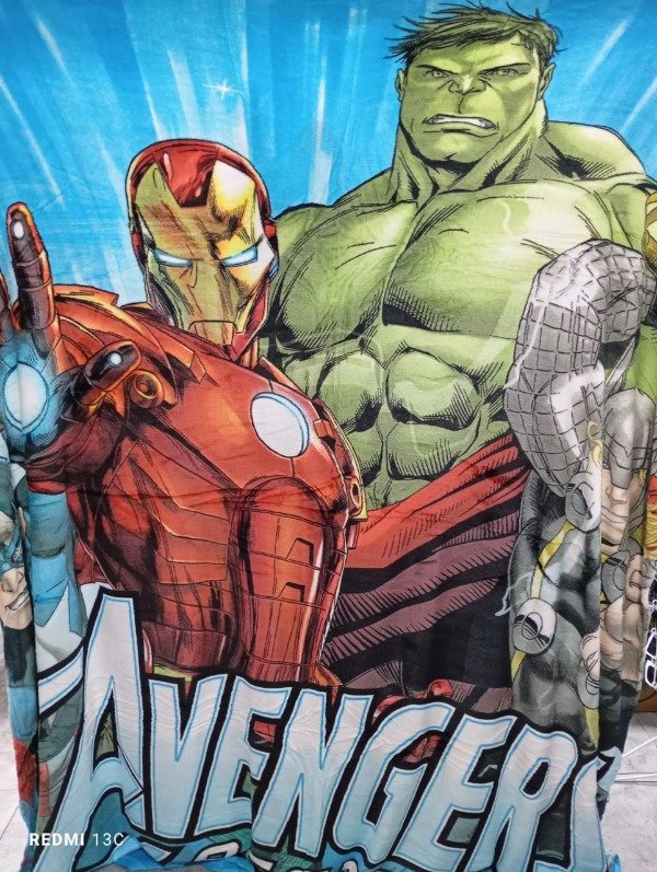 Producto - MANTA POLAR SOFT INFANTIL 1.5 PLAZAS AVENGERS