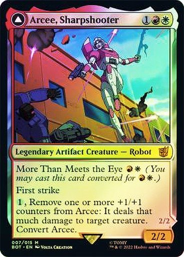 Producto - Arcee, Sharpshooter // Arcee, Acrobatic Coupe (Foil)
