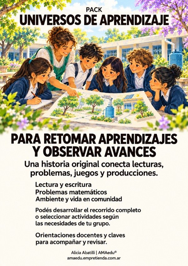 Producto - Pack UNIVERSOS DE APRENDIZAJE (8 Cuadernillos) - 2