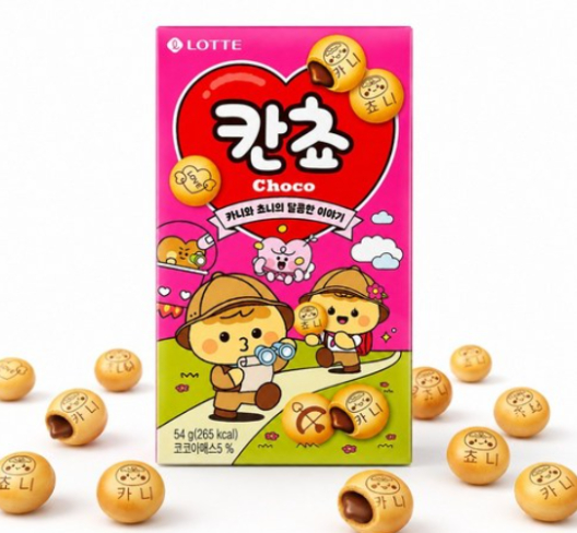 Producto - Galletitas Rellenas Coreanas Kancho - LOTTE - 42G
