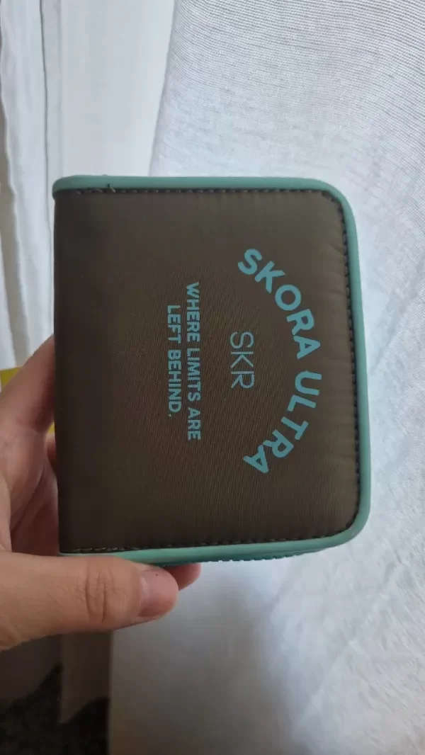 Producto - Bille skora verde militar y verde agua botón y bolsillo