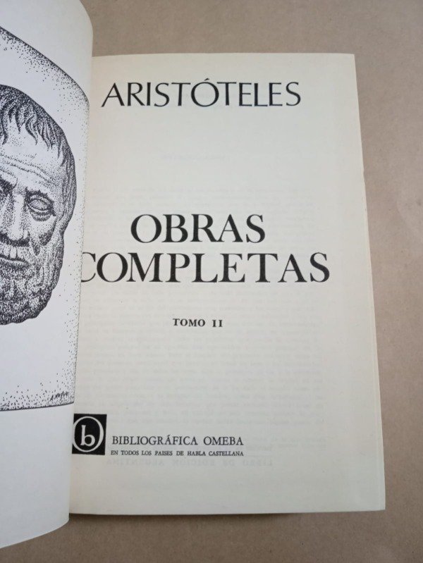 Producto - Obras completas #2 - Aristóteles - Omeba 1967 Tapa dura - 1