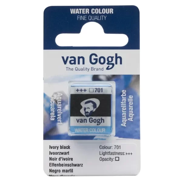 Producto - ACUARELA VANG GOGH NEGRO MARFIL 701