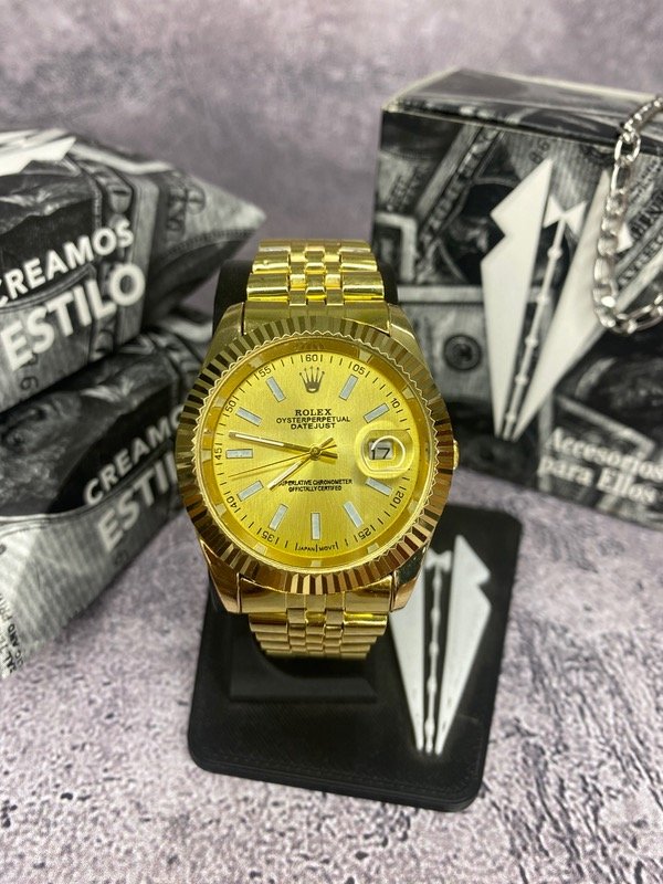 Producto - Rolex malla dorada