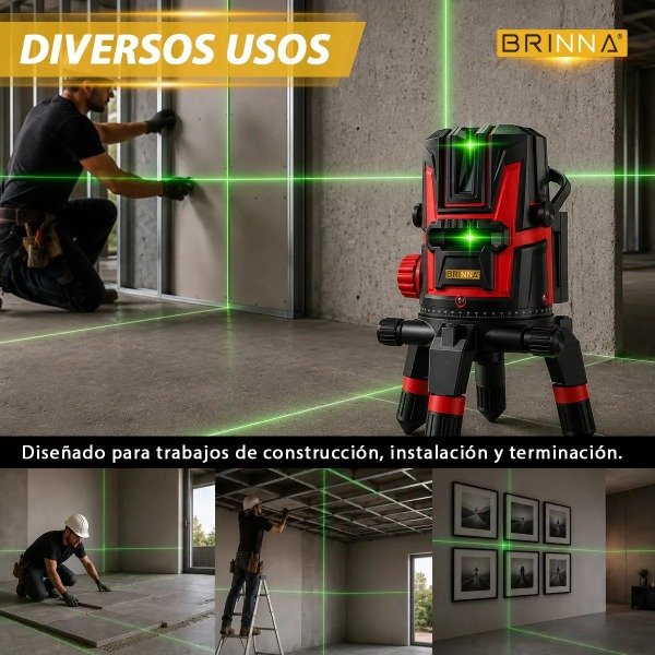 Producto - NIVEL LASER AUTONIVELANTE DE 5 LINEAS BRINNA HB-L5 - 2