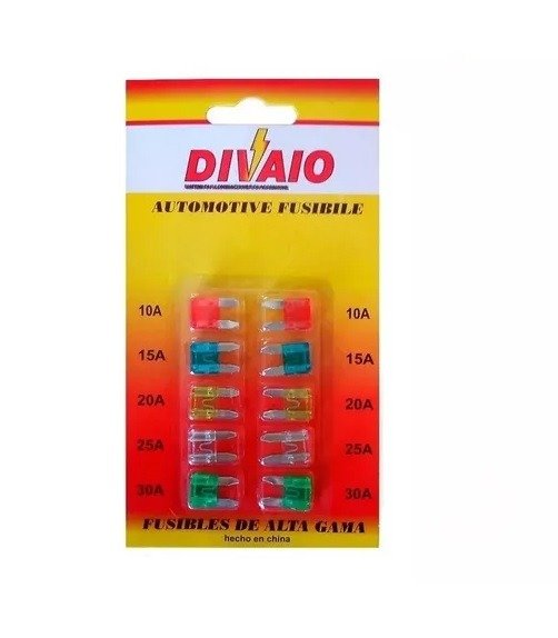 Producto - KIT BLISTER X 10 MINI FUSIBLES SURTIDOS 10 A 30 AMPERES