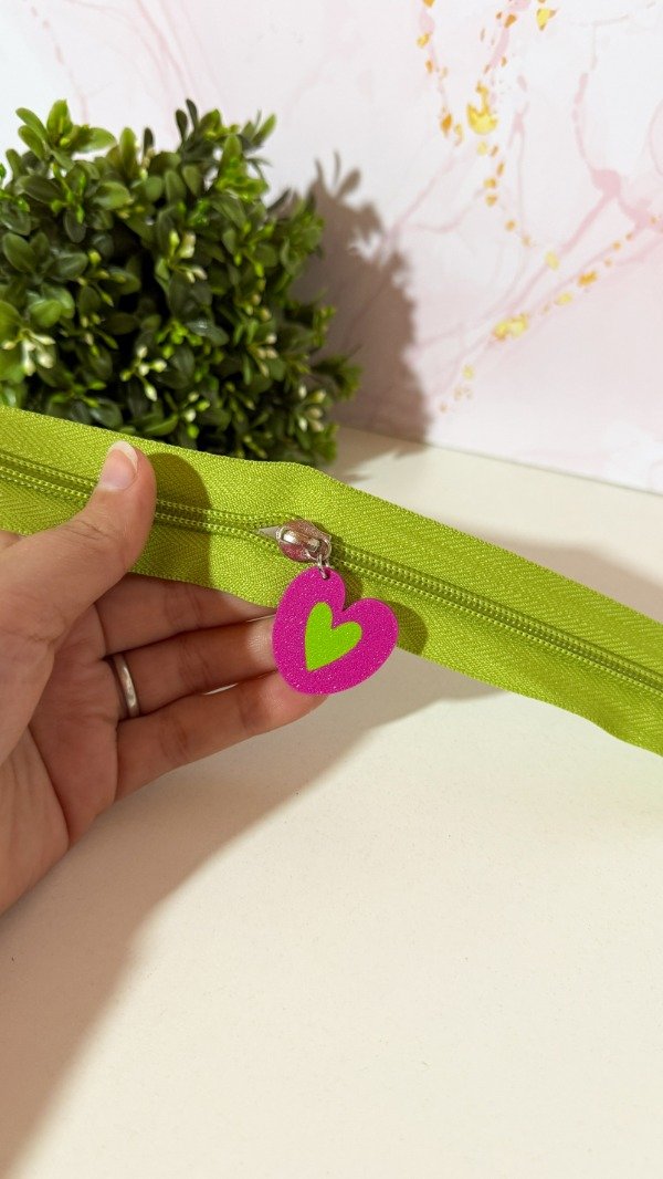 Producto - Deslizador corazon lila y verde