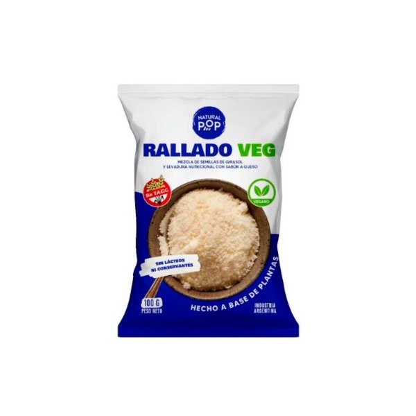 Producto - Rallado Veg x 100g NATURAL POP
