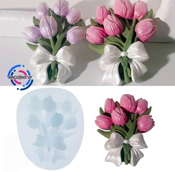 Producto - Molde ramillete tulipanes