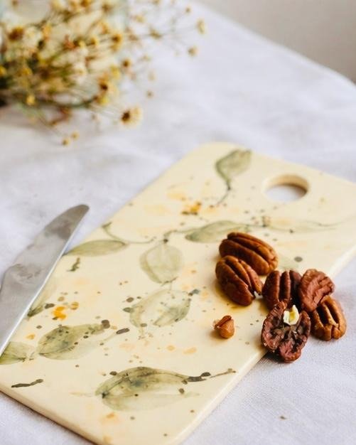 Producto - Tablita con  flores amarillas