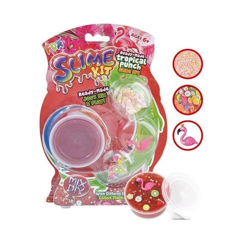 Producto - SLIME CON ACCESORIOS FLAMENCO EN BLISTER 18X24CM