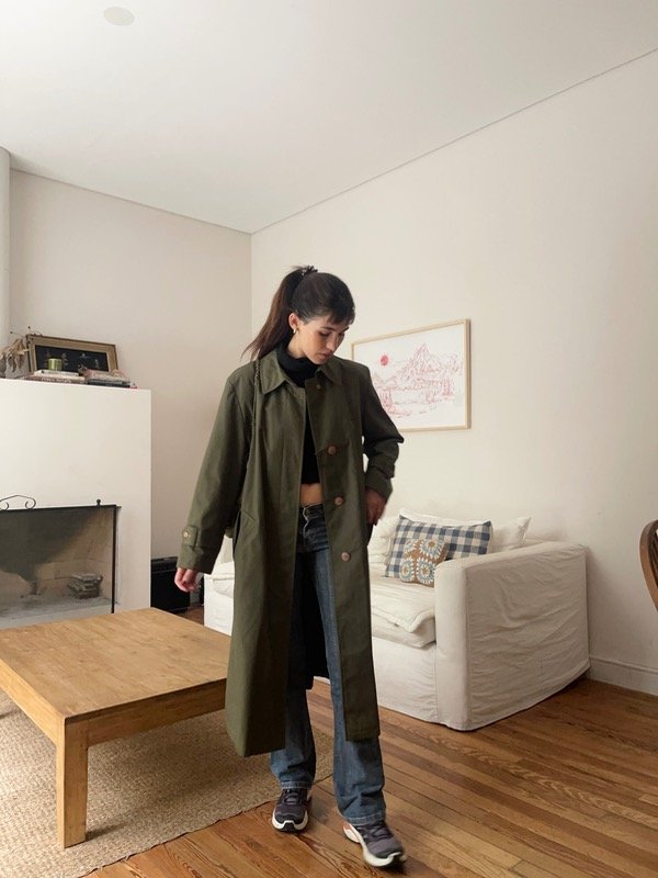 Producto - Trench verde militar