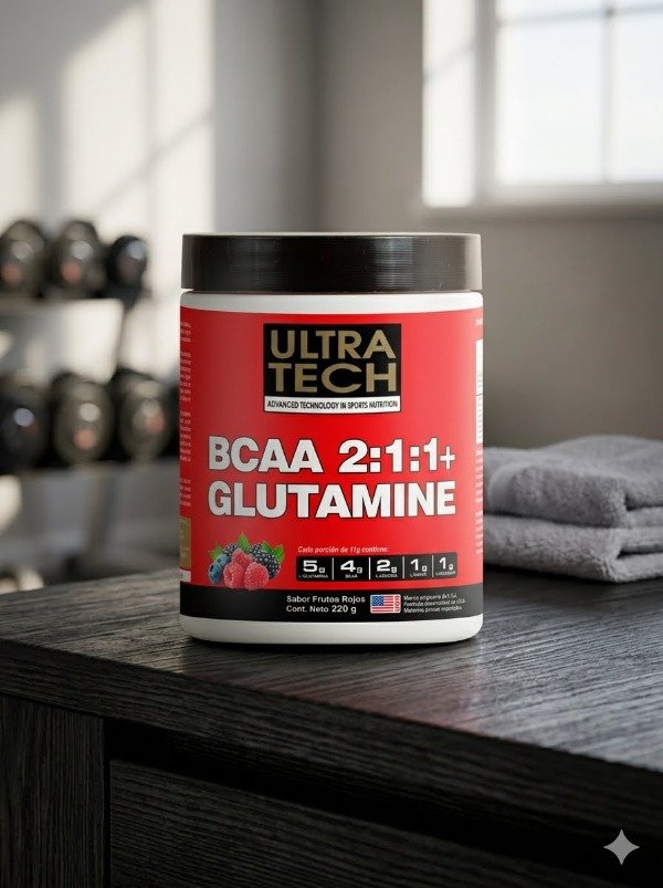 Producto - BCAA 2 1 1 + Glutamina Ultra Tech Recuperacion Rendimiento E Hidratacion