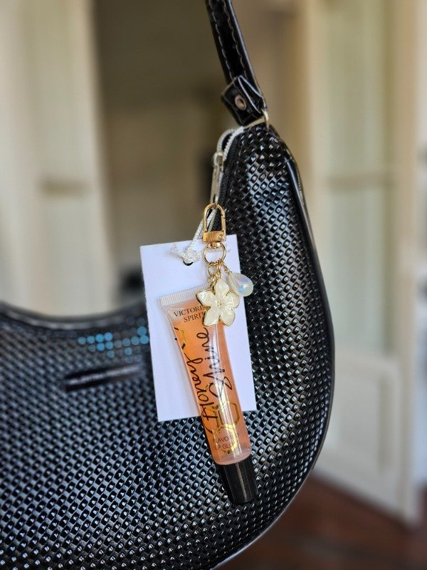 Producto - Bagcharm flor gold