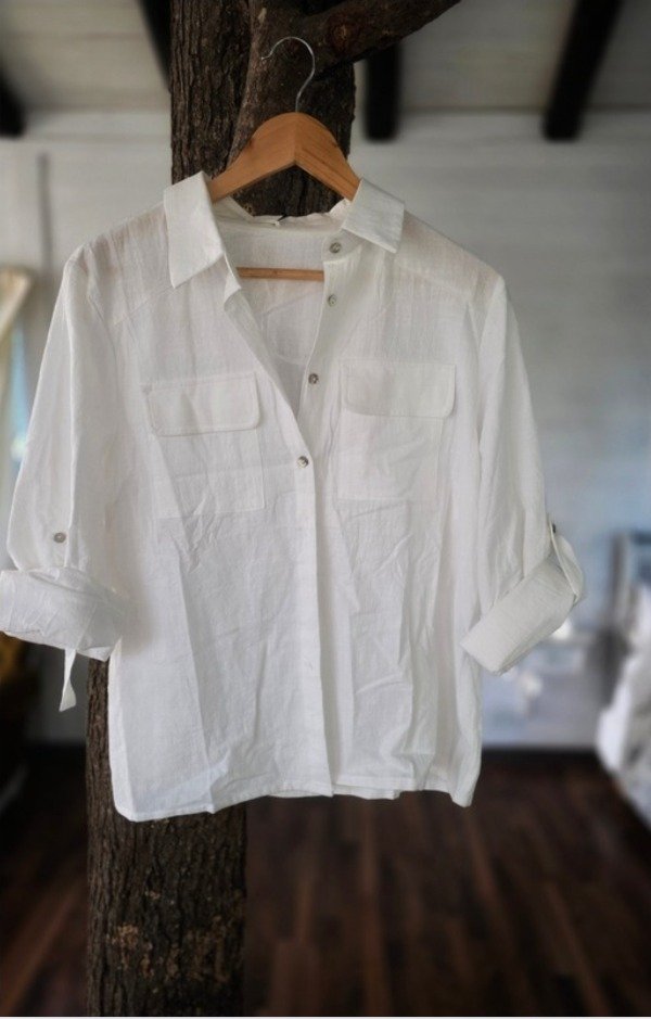 Producto - Camisa Lino con bolsillos