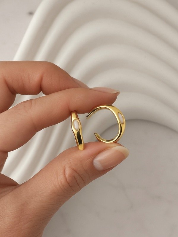 Producto - AROS DORADOS CON PERLAS 1671