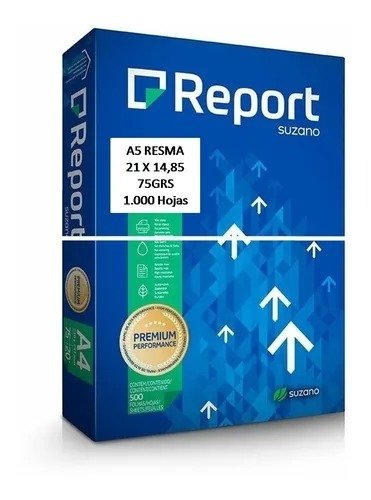 Producto - RESMA REPORT A5 14,9x21cm X1000hojas