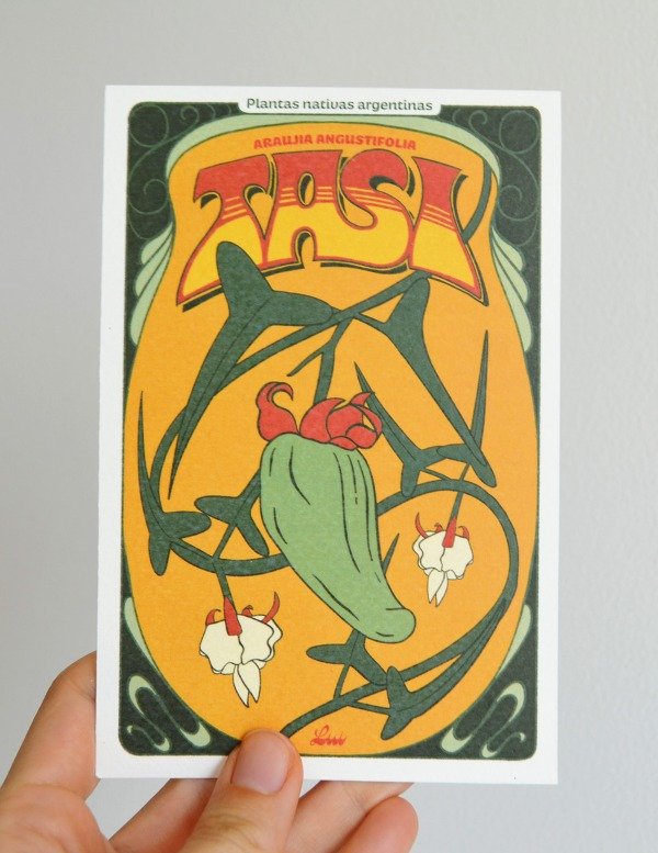 Producto - Postal - Tasi (Araujia angustifolia)