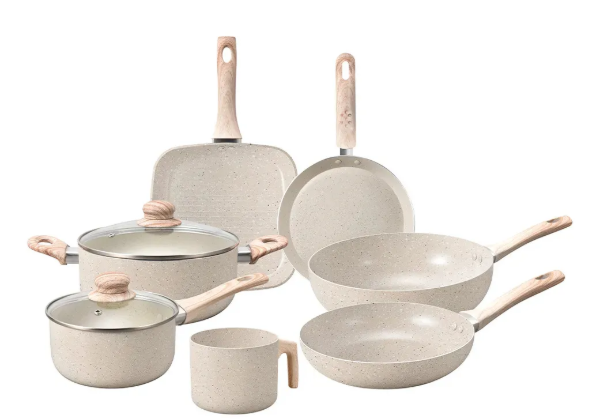 Producto - Batería De Cocina Set De Ollas 9 Piezas Granito Stone Antiadherente Tapa Vidrio - 0