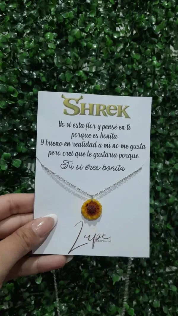 Producto - Cadenita flor girasol shrek