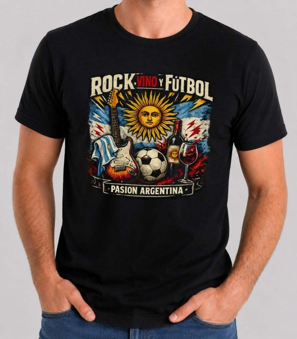 Producto - Remeras Negras Unisex Diseños Argentina 2 - 2