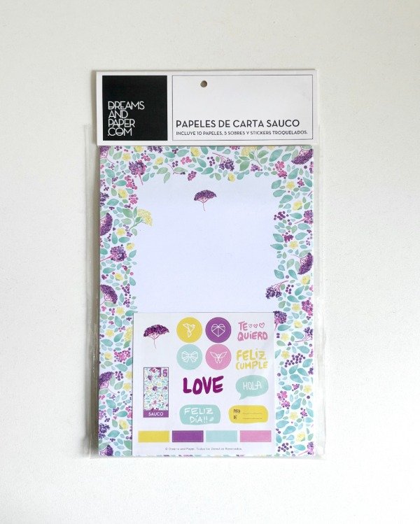 Producto - Papeles de Carta SAUCO con sobres y stickers