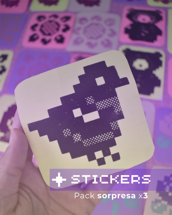 Producto - STICKERS x 3 - TINTA NEGRA