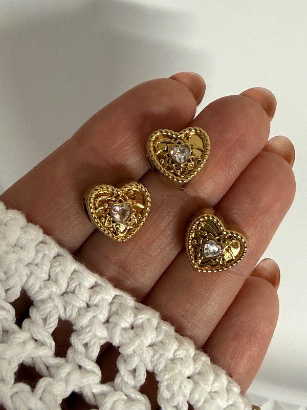 Producto - DD103 Dije para Pandora corazón con strass cristal