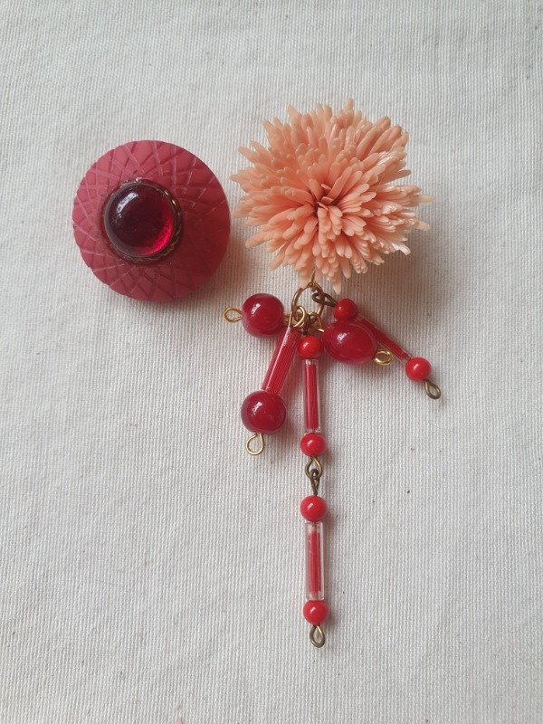 Producto - LUCERO Clips Medusas y Erizos Rojos
