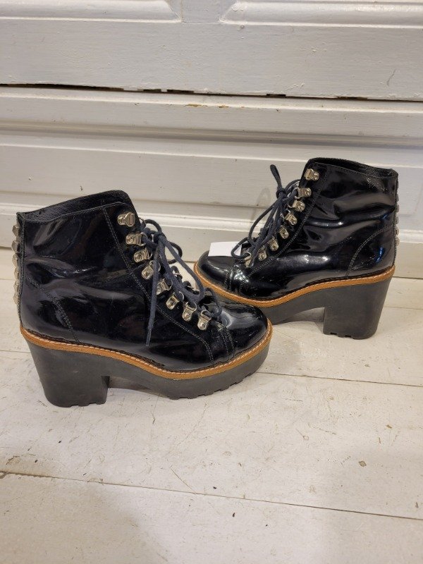 Producto - Borcegos PARUOLO charol negros Talle 36 - PRECIO: 48X - 1