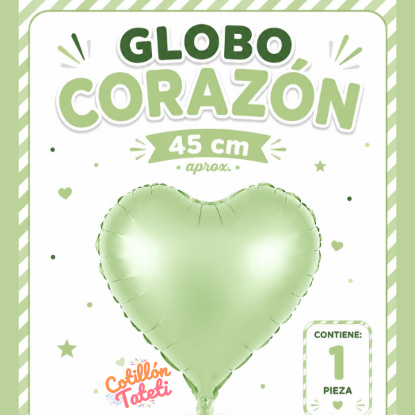 Producto - GLOBO CORAZON - 45 CM - 1 UNIDAD