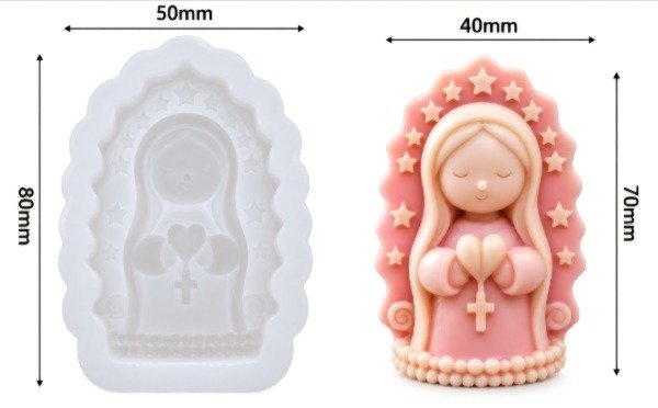 Producto - Molde virgencita corazón