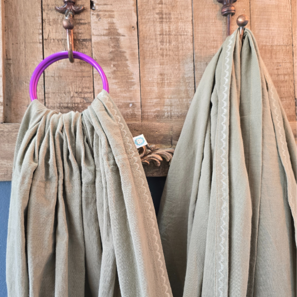 Producto - Bandolera Arena/Violetas