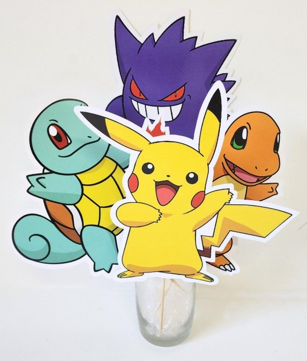 Producto - Pokemon Cake Toppers Grandes - Adorno Para Mesa - 0