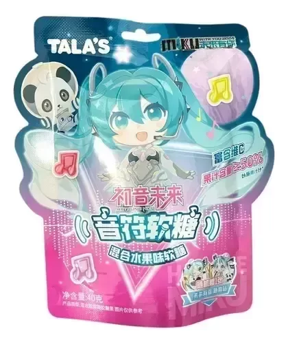Producto - Gomitas Hatsune Miku 40g con tatuaje - Talas