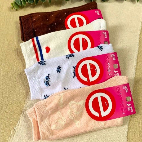 Producto - Media 1/2 caña mujer estampada Elemento