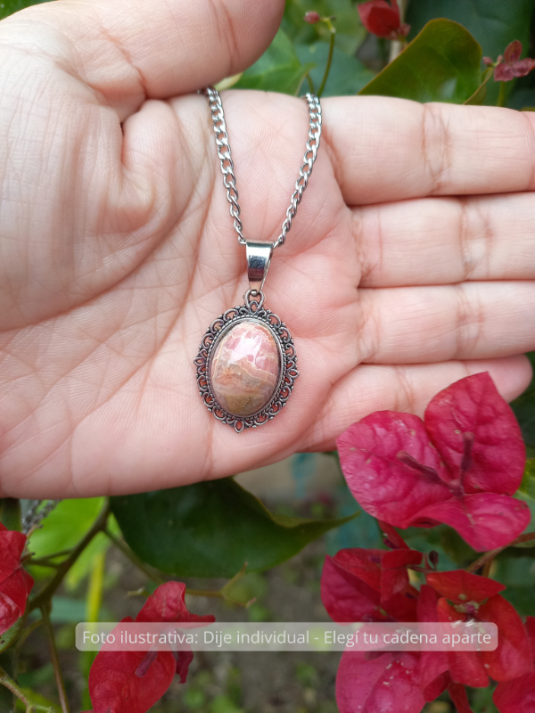 Producto - Dije Rodoscrosita - Camafeo Vintage