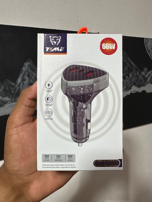 Producto - Cargador para auto TIME 66W